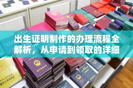马尔康出生证明制作的办理流程全解析，从申请到领取的详细指南