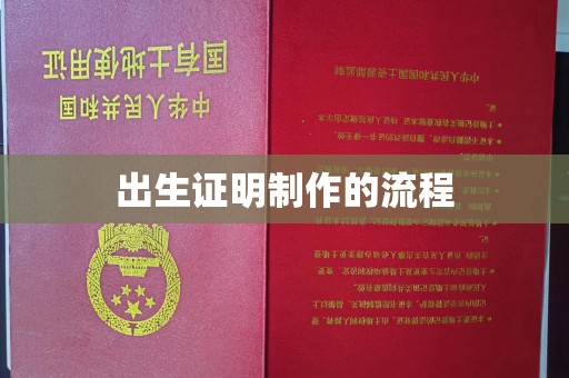 马尔康出生证明制作的流程