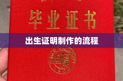 马尔康出生证明制作的流程