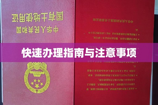 马尔康快速办理指南与注意事项